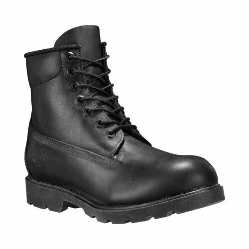 all black leather timberlands